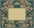 Vintage vector floral frame